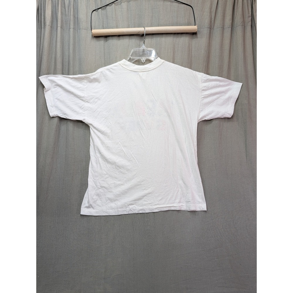 Vintage Cotton Club Berlin Super Graphic T-Shirt White Single Stitch Mens Medium - Picture 7 of 9